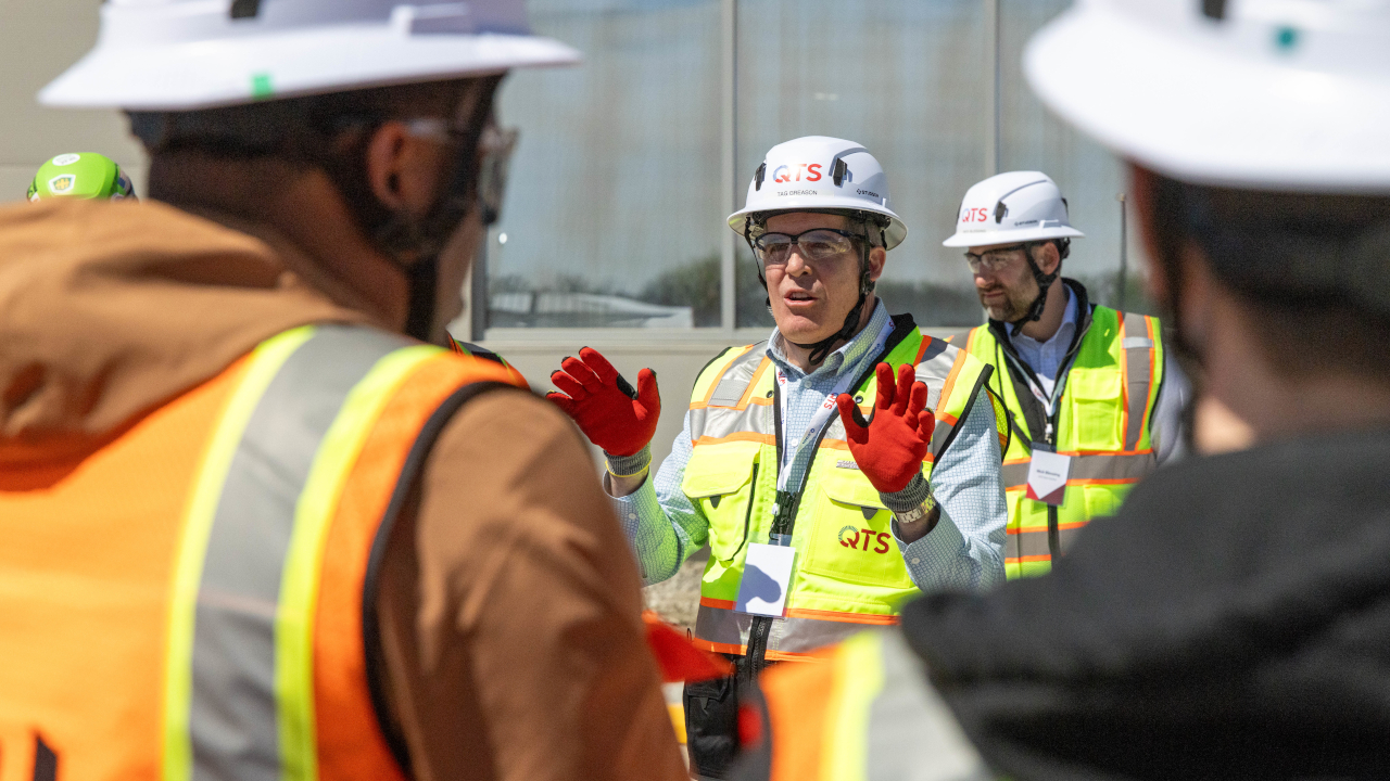 Tag Greason QTS data center tour workers
