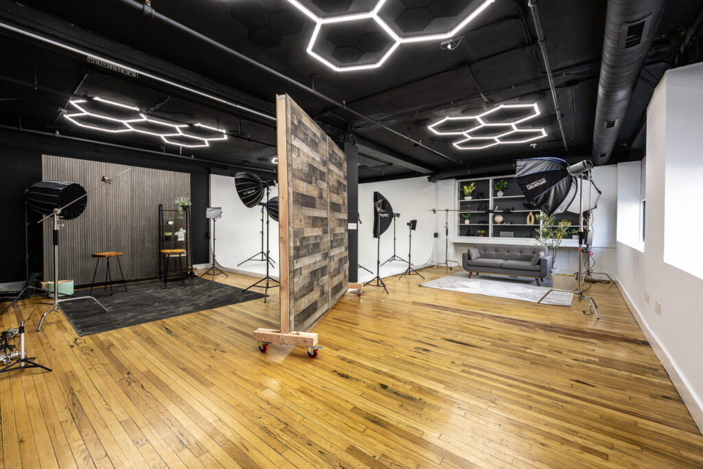 Corridor Home Photo’s Cherry Building studio offers Realtors a space to film social media and branding content. PHOTOS BY CORRIDOR HOME PHOTOS