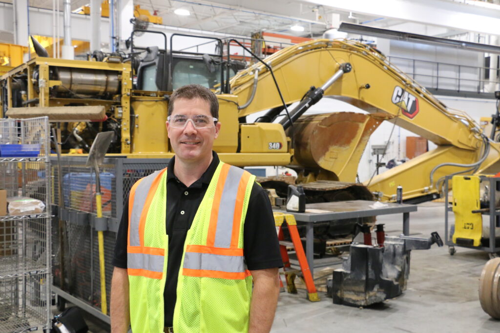 Altorfer CAT president Derek Altorfer stands in the service area of the company’s headquarters at 8400 Sixth St. SW in Cedar Rapids. CREDIT RICHARD PRATT
