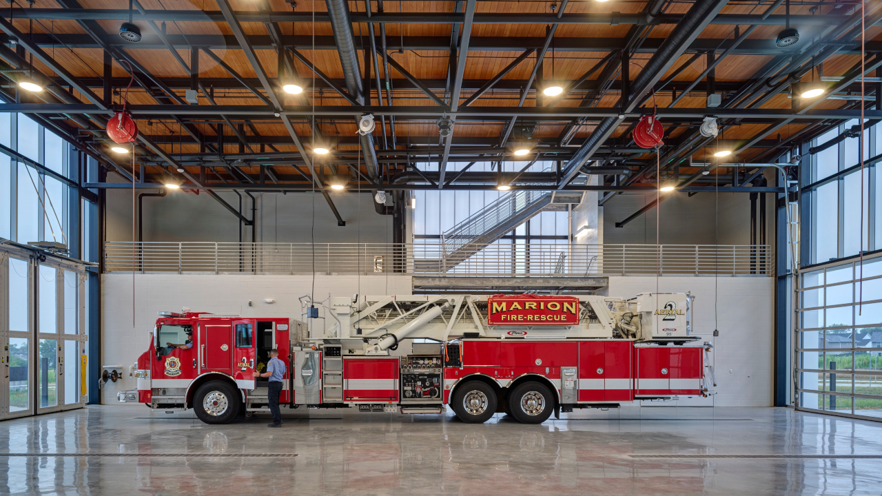 Marion Fire Station interior