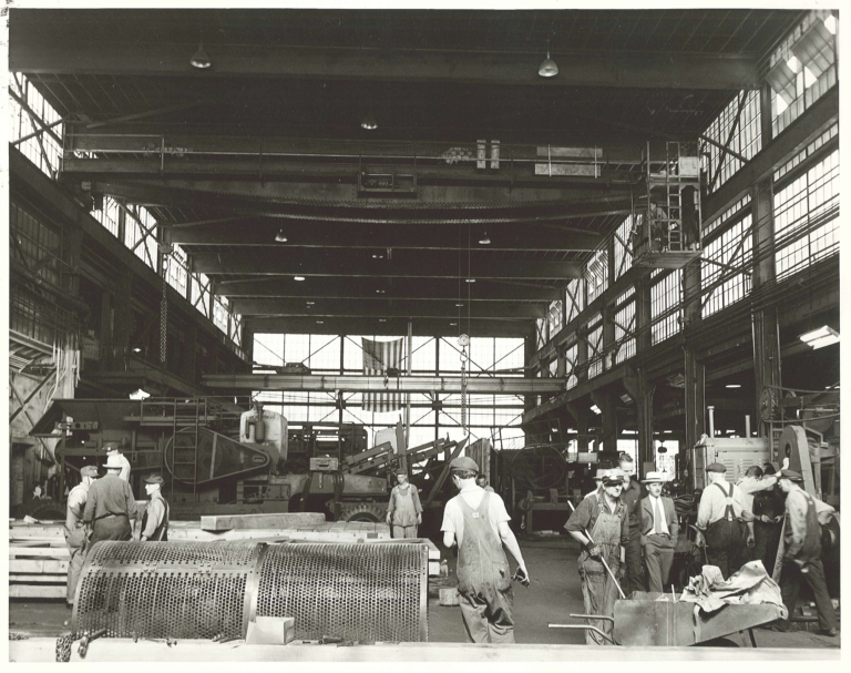 An interior snapshot of the Iowa Steel & Iron Works building in Cedar Rapids, Iowa. PHOTOS COURTESY OF BRUCEMORE, INC